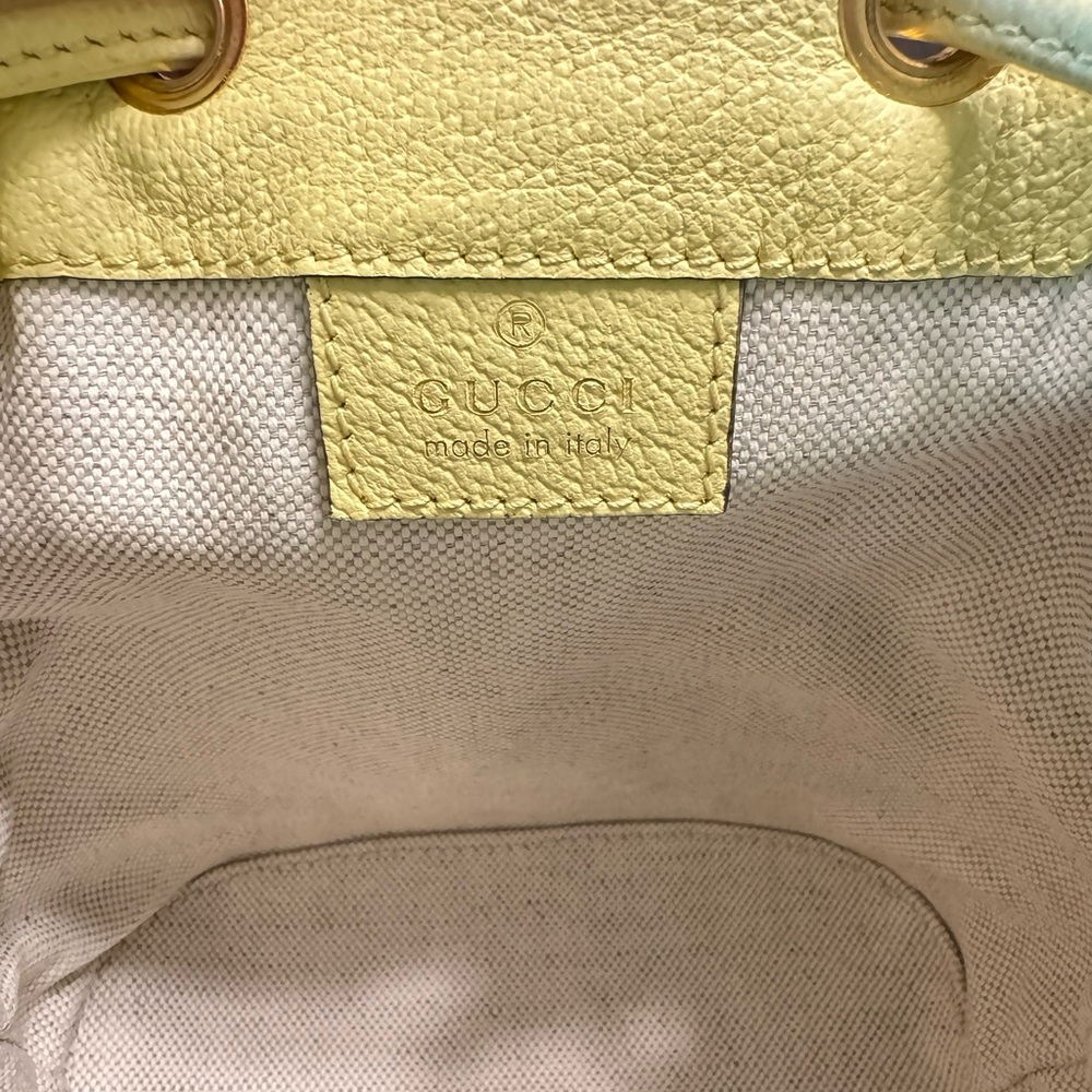 New Authentic Gucci GG Supreme Jumbo Logo Bucket Shoulder Bag - Picture 11 of 13